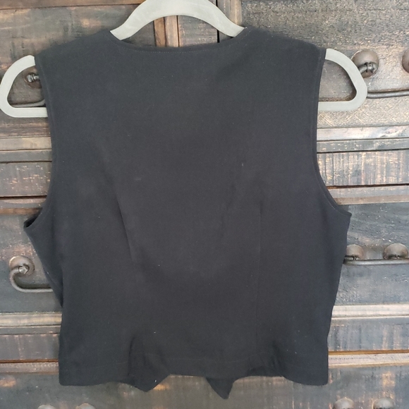 Ladie's New Frontier Suede Vest with Sterling - Picture 2 of 10